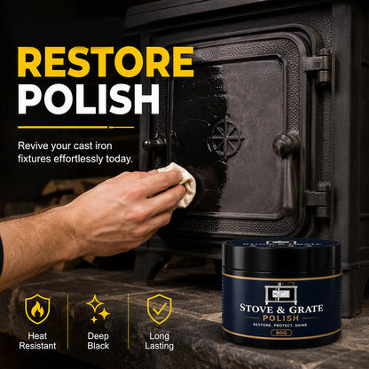 🔥 50% dto. Pasta restauradora para hierro fundido – devuelve el negro brillante, resiste altas temperaturas. Protege y embellece chimeneas y parrillas! ✨🛡️