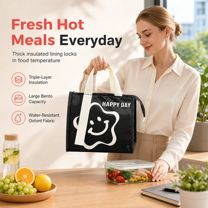 🥗 50% dto. – ¡solo hoy! Bolsa térmica reforzada para el almuerzo – mantén la comida caliente durante horas. Ideal para trabajo y escuela! ✨🔥