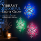 ❄️ 50% dto. Luces de pared LED copo de nieve 3D – diseño dimensional, luz multicolor y control remoto. Decora tu hogar esta Navidad! ✨🎄