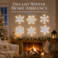 ❄️ 50% dto. Luces de pared LED copo de nieve 3D – diseño dimensional, luz multicolor y control remoto. Decora tu hogar esta Navidad! ✨🎄
