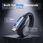 ⚡ 50% dto. Cable de carga ultrarrápido de 100W – corte automático de corriente, chip E-Marker y nailon trenzado. Universal y duradero! ✨🔋