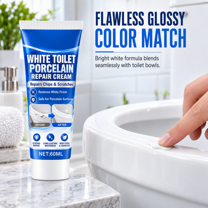Crema reparadora para inodoros de porcelana blanca