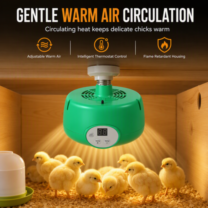 🐣 50% dto. Calentador inteligente para criadora de pollitos – termostato ajustable, control de temperatura. Ideal para polluelos, patitos y aves! ✨🔥