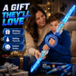 ⚔️ 50% dto. – ¡+50K vendidos! Espada LED recargable de doble hoja – giro 360°, extensible, 24 modos de luz y sonidos. Regalo épico para niños 6+! ✨🎁