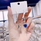 💙 50% dto. Pendientes largos con corazón de gemas azules – 2.10 Cttw, hipoalergénicos y sin níquel. Regalo ideal para ella! ✨🎁