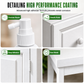 🛡️ 50% dto. Spray blanco reparador para metal y madera – renueva barandillas oxidadas, puertas y cercas. Cubrición perfecta y protección impermeable! ✨🏠
