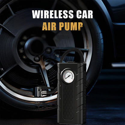 🚗 50% dto. Bomba de aire inalámbrica para coche – inflado rápido, manómetro preciso, disipación de calor y diseño compacto. Recargable por USB! ✨🔋