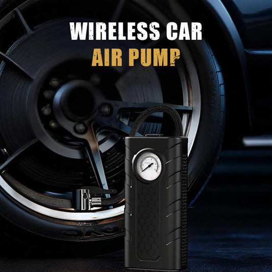 🚗 50% dto. Bomba de aire inalámbrica para coche – inflado rápido, manómetro preciso, disipación de calor y diseño compacto. Recargable por USB! ✨🔋