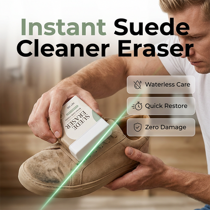 👟 50% dto. Borrador limpiador para zapatos de ante y nobuk – elimina manchas y marcas sin agua ni químicos. ¡Rápido, versátil y sin esfuerzo! ✨🧽
