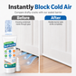 🚪 50% dto. Sellador de gel desmontable para grietas de ventanas y puertas – bloquea corrientes de aire frío, elástico y fácil de retirar sin residuos. ¡60 g con espátula! ✨🛡️