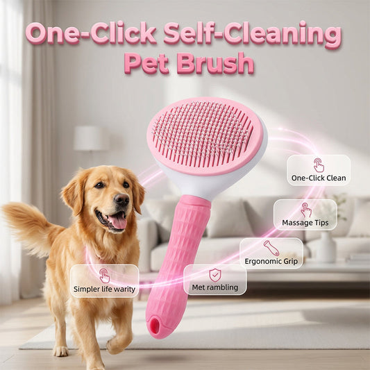 Cepillo Autolimpiante para Perros y Gatos