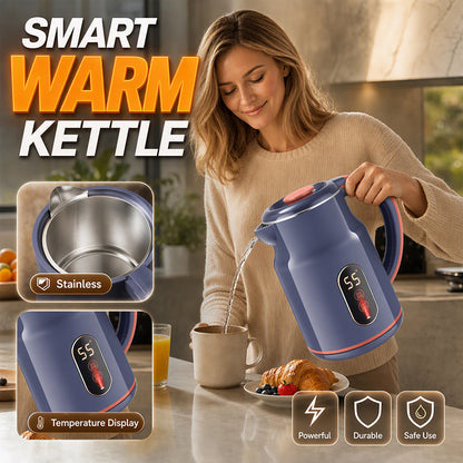 🫖 50% dto. Hervidor eléctrico inteligente 3.0L – ebullición rápida, mantiene a 55°C, cuerpo frío al tacto y pantalla de temperatura. ¡1500W y acero inoxidable! ✨💧