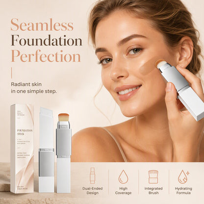 💄 50% dto. Stick de maquillaje 2 en 1 de alta cobertura – acabado mate perfecto, difumina manchas y rojeces al instante. ¡12 g, doble punta para una aplicación sin costuras! ✨🪞