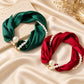 Collar bufanda de perlas