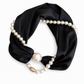 Collar bufanda de perlas