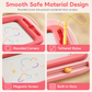 🎨 50% dto. Pizarra magnética infantil con patas desmontables – superficie borrable de 4 colores, lápiz con cordón y 4 sellos. ¡Dibuja, borra y vuelve a empezar sin tiza ni polvo! ✨🖍️