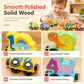 🚂 50% dto. Tren magnético de números de madera – acople instantáneo, secuencia numérica para contar y madera maciza pulida. ¡Juego educativo para niños desde 3 años! ✨🧩