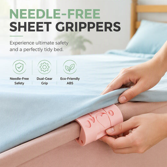🛏️ 50% dto. Clips sin agujas para sábanas – sujetan bordes sin perforar la tela, colocación rápida y diseño compacto. ¡Mantén la cama ordenada, opciones de 6 y 10 unidades! ✨📌