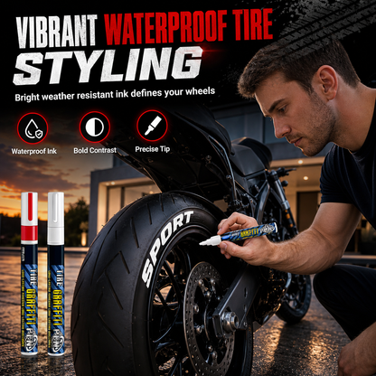 🚗 50% dto. Rotulador impermeable para llantas de coche – tinta opaca de alta cobertura, resistente al agua y a la abrasión. ¡Renueva el estilo de tus neumáticos con 6 colores! ✨🖌️