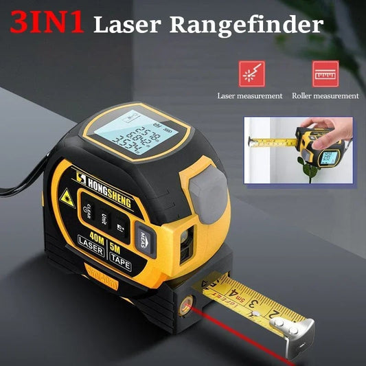 🎁New Year Big Discounts！⏳3-In-1 Infrared Laser Tape Measuring